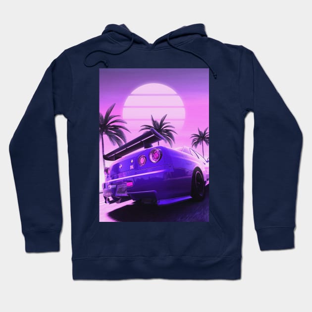 Skyline GTR R34 Hoodie by mrcatguys